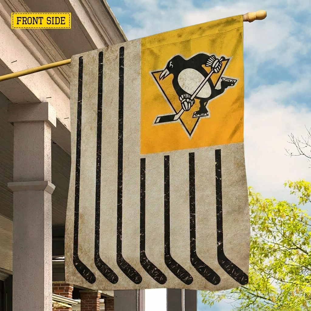 NHL x PIT Hockey Proud House Flag HLP 070526 LBN