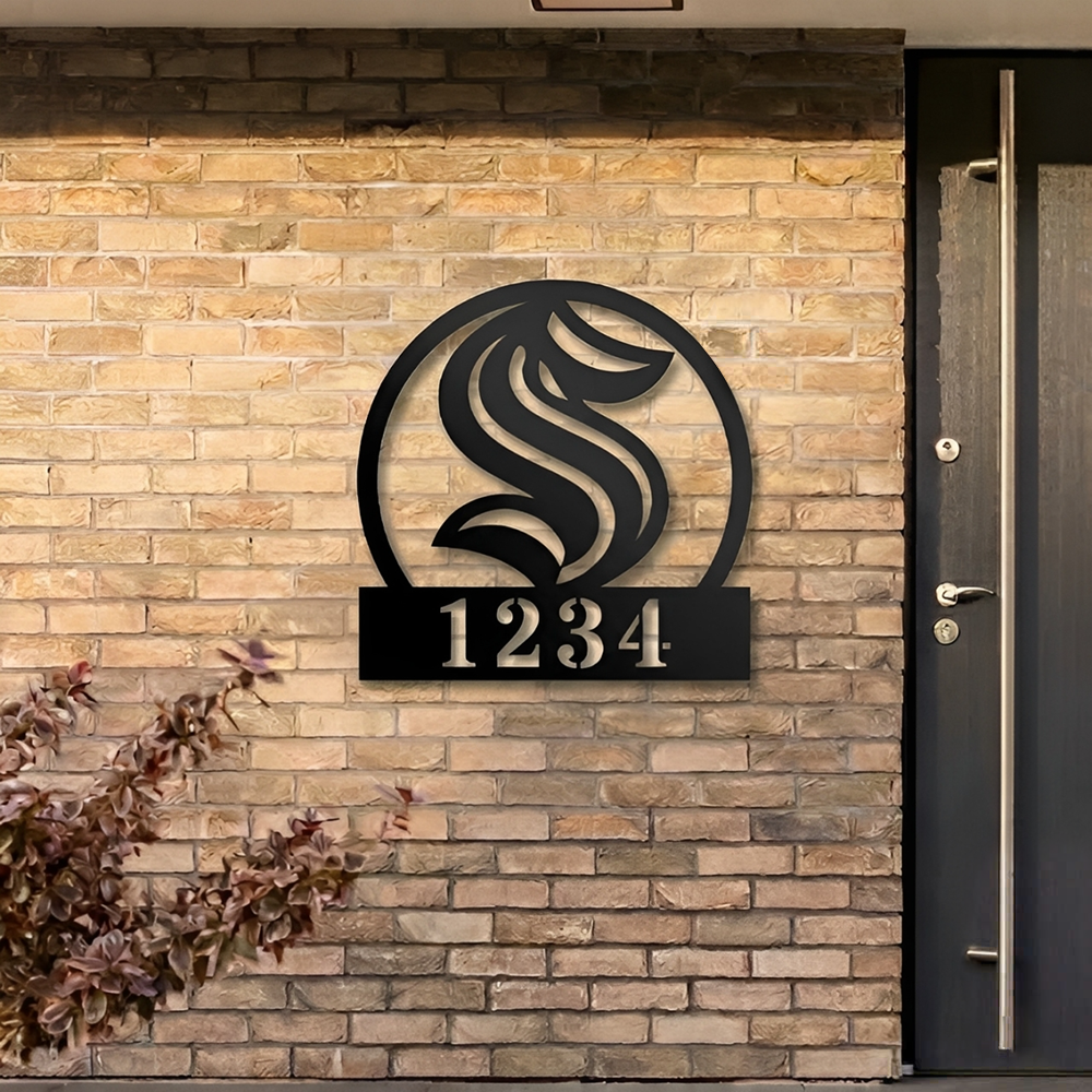NHL x SEA Custom Address Metal Sign HLP 40526 HLPHUONG