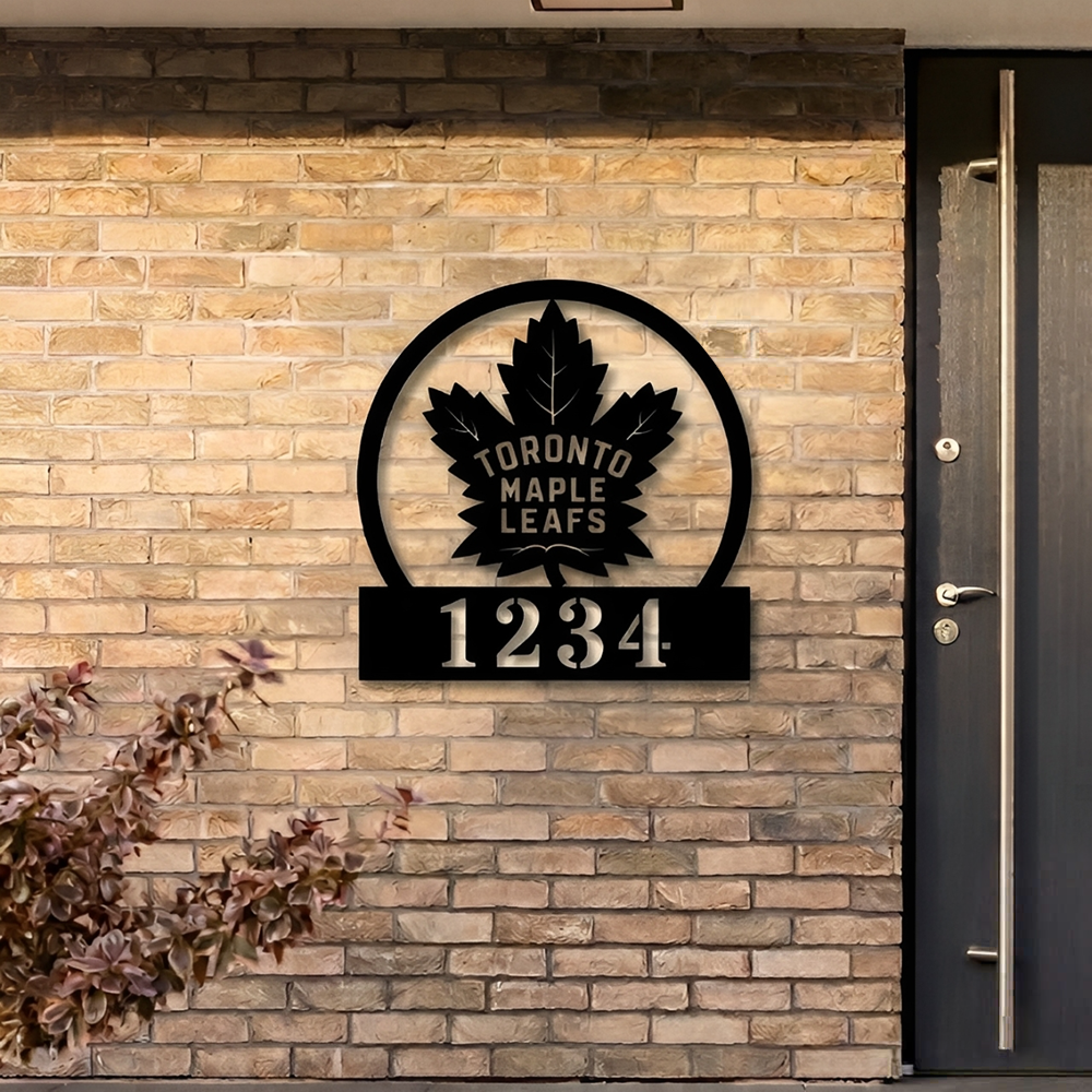 NHL x TOR Custom Address Metal Sign HLP 40526 HLPHUONG