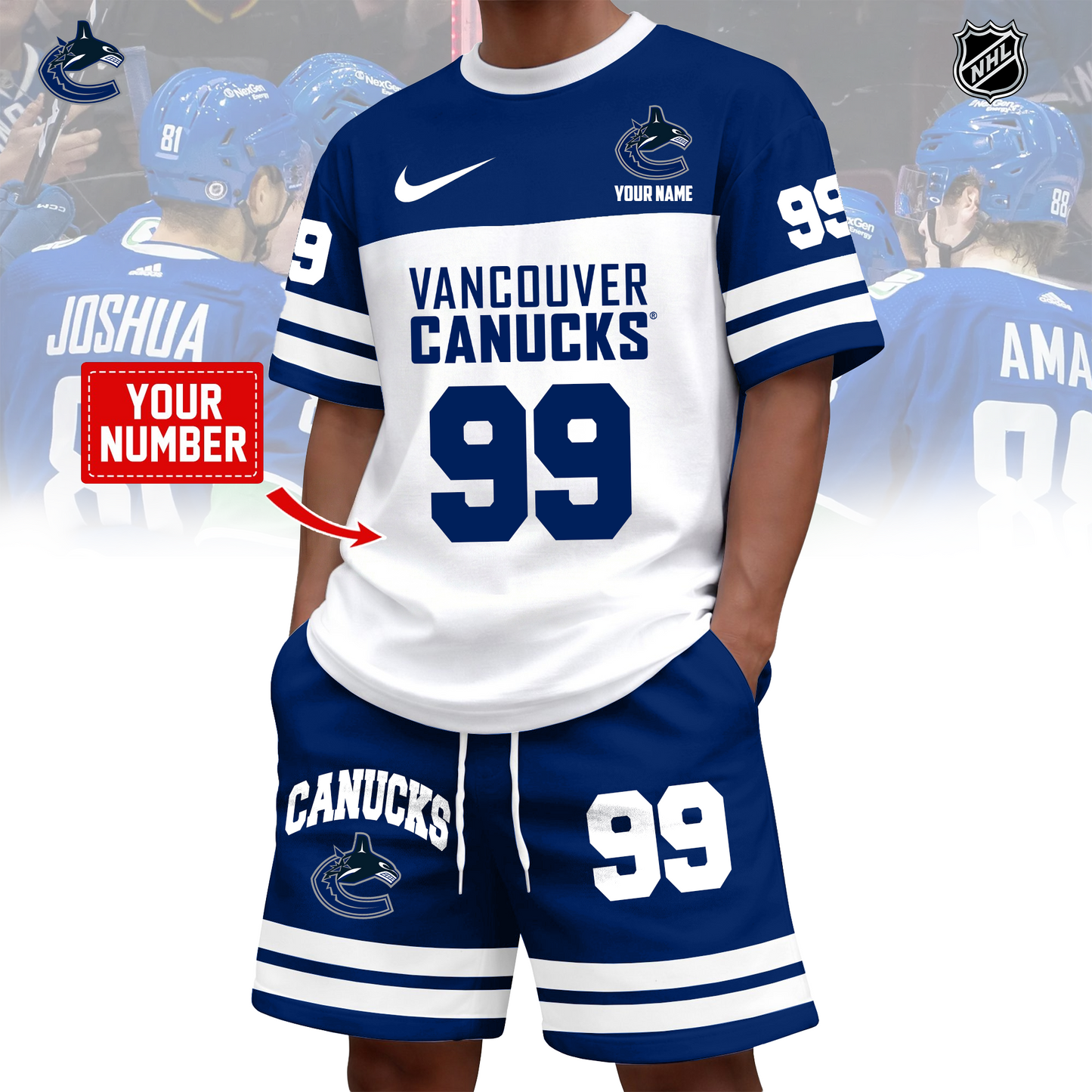 NHL x VAN Custom 3D T-Shirt Set HLP 020426 HLPHUONG 1