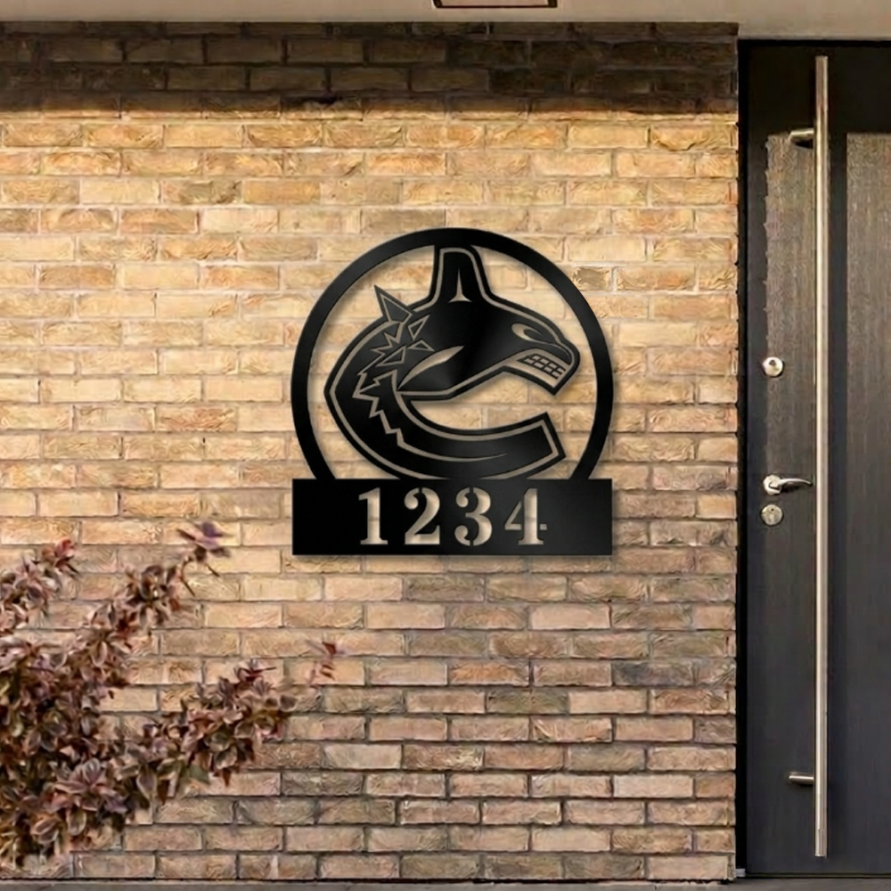NHL x VAN Custom Address Metal Sign HLP 40526 HLPHUONG