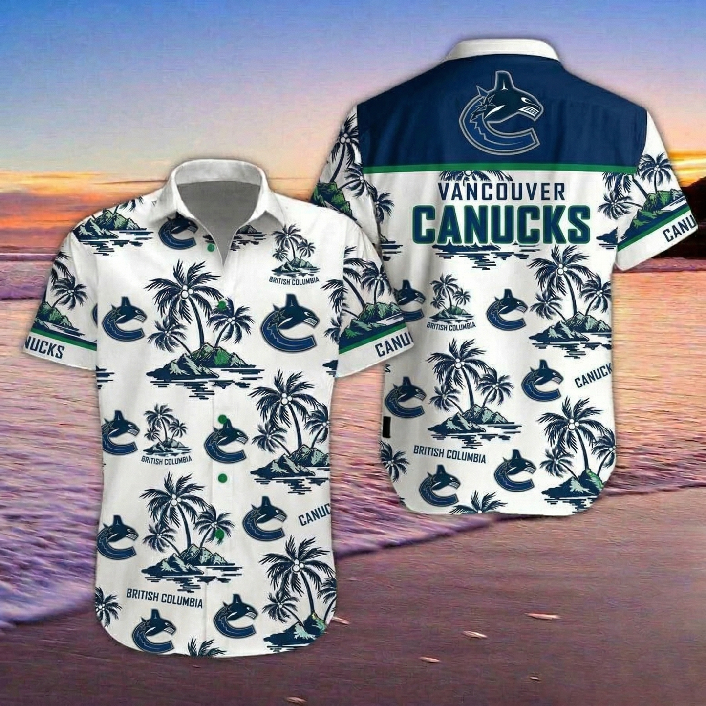 NHL x VAN Island Hawaiian Shirt HLP 00426 LBN