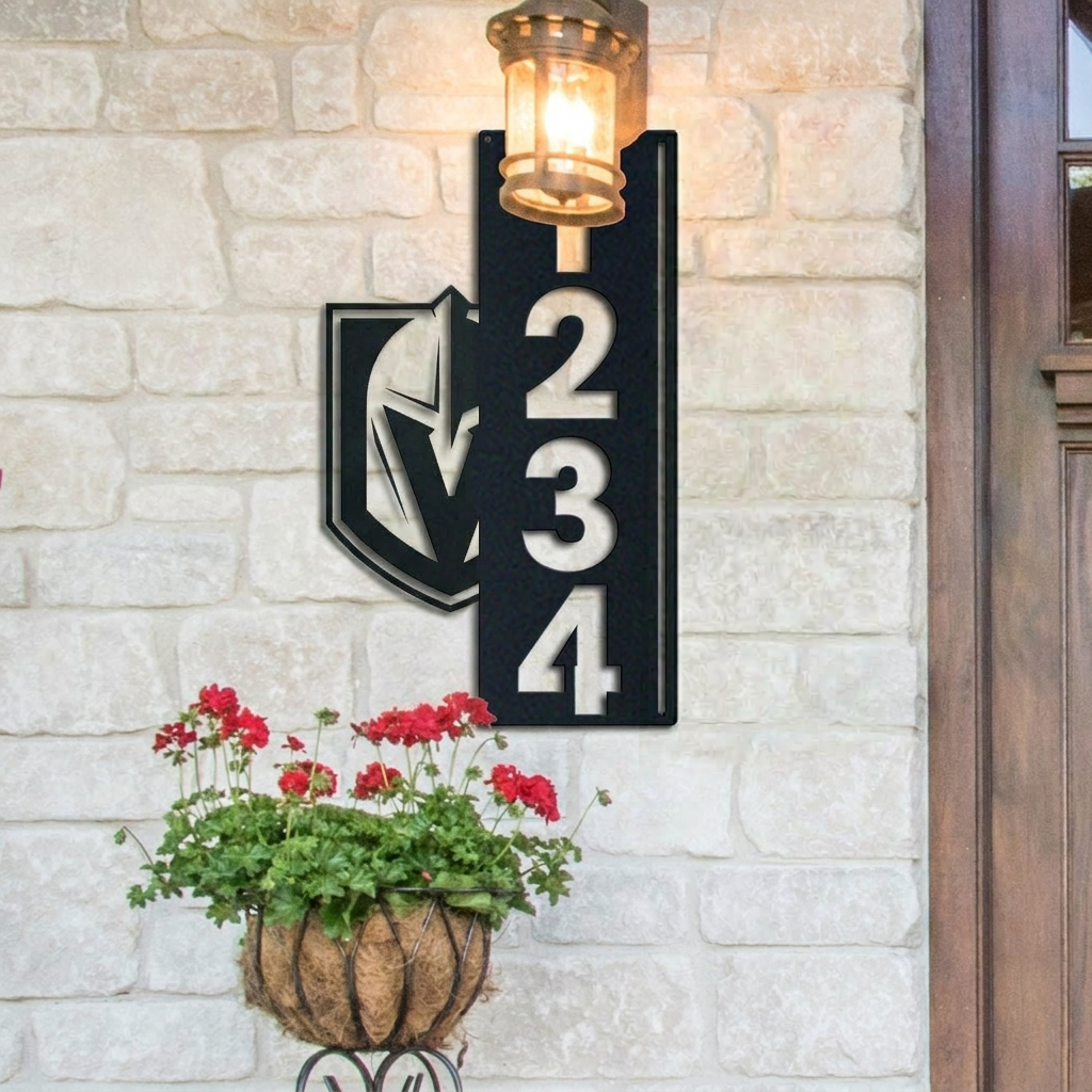 NHL x VEG Custom Address Metal Sign HLP 40526 LBN