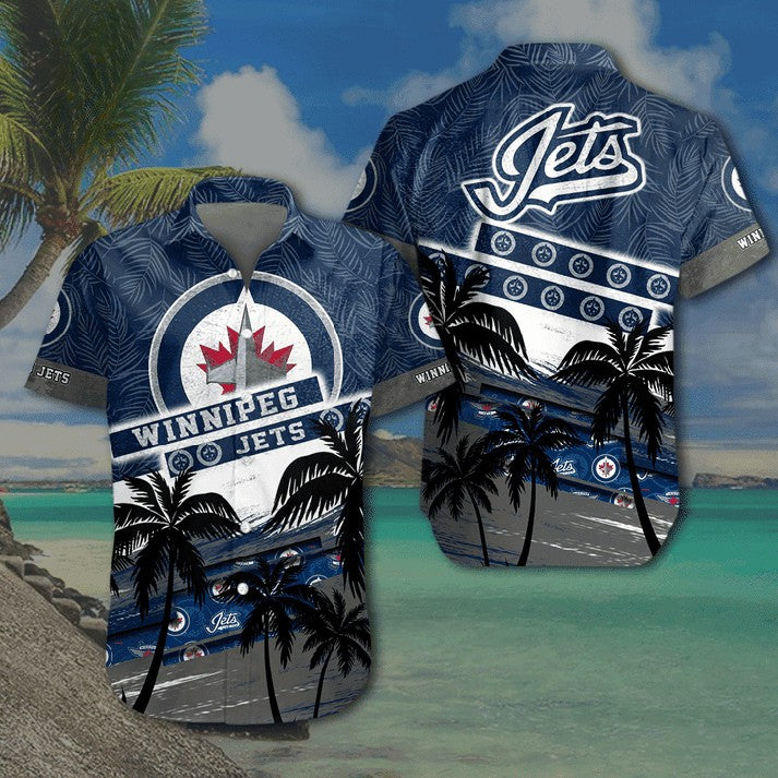NHL x WIN Coconut Tree Hawaiian Shirt HLP 00426 LBN