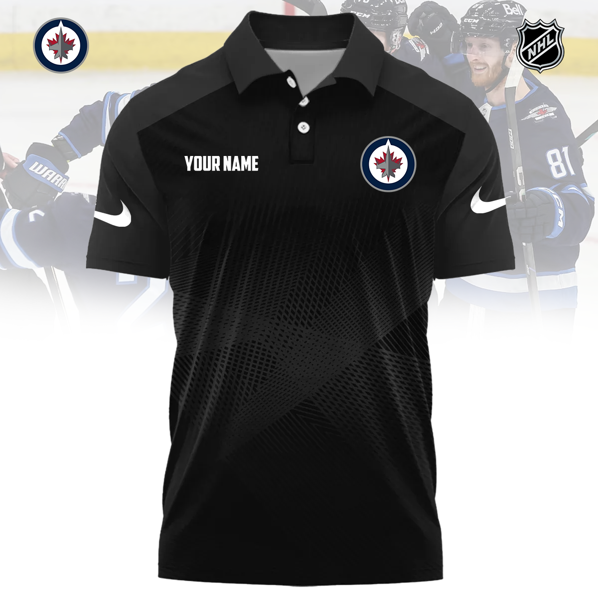 NHL x WIN Sport Custom Name Premium Polo Shirt HLP 060426 HLPHUONG