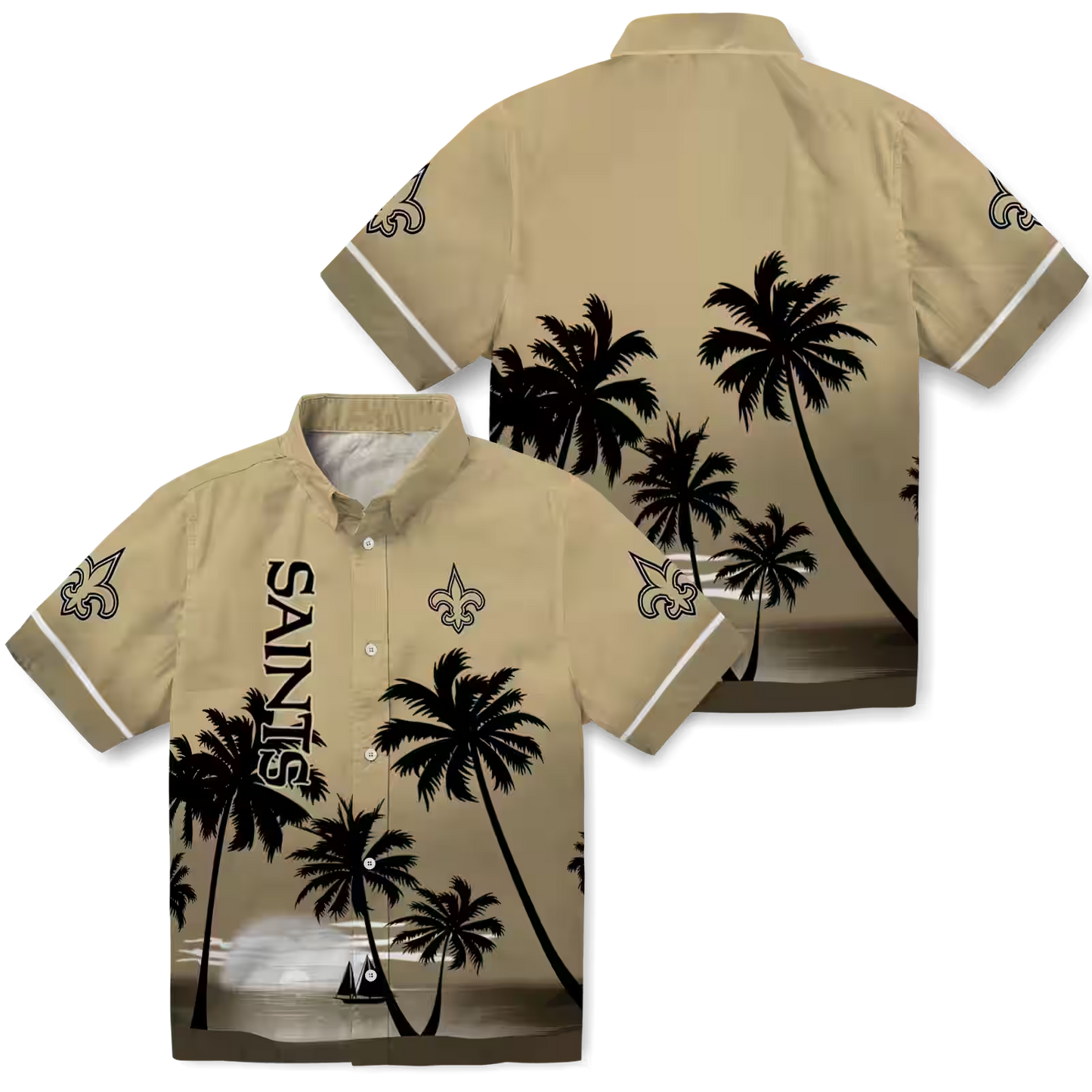 NO x NFL Hawaiian Shirt – Beach Sunset DATND TANTD 270526
