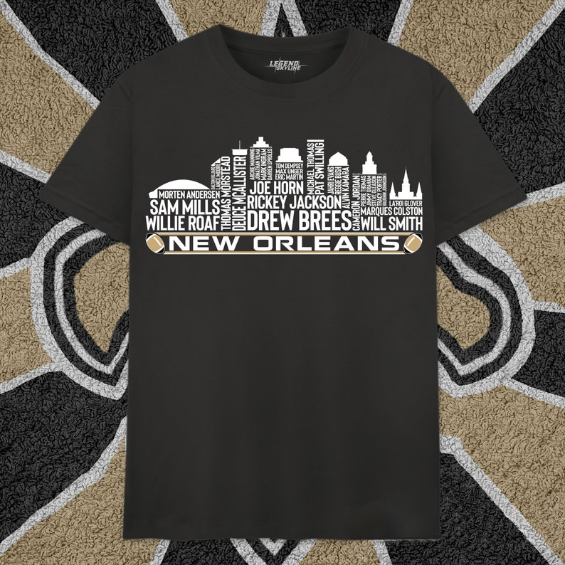 NOS Football Greatest Of All Time Team Legends, City Skyline Shirt DDT CTND