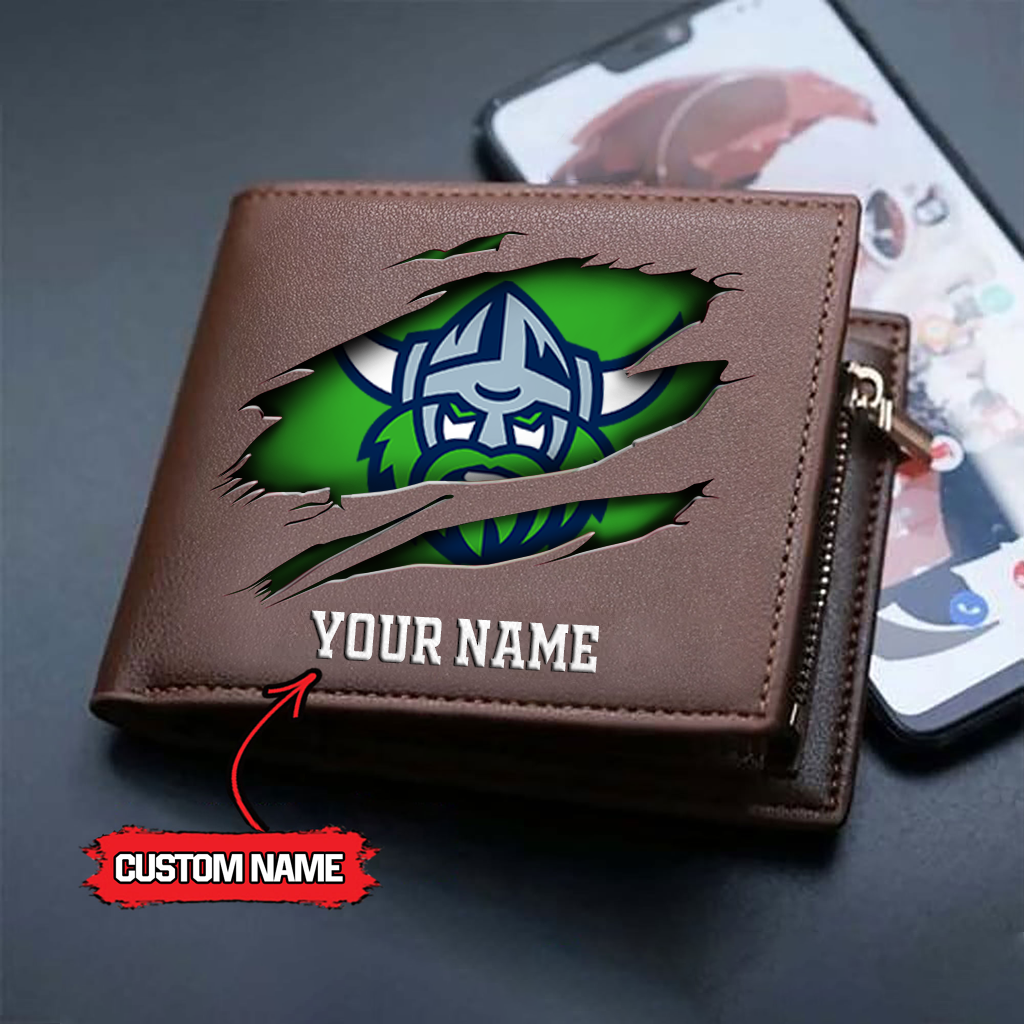 NRL x CR Custom Name Leather Wallet HLP 3026 HLPHUONG