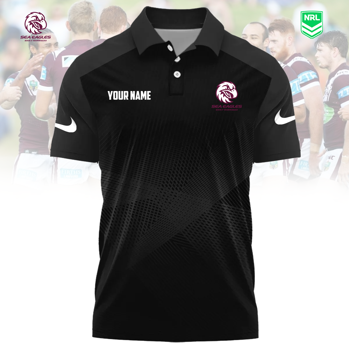 NRL x MSWE Sport Custom Name Premium Polo Shirt HLP 090426 HLPHUONG