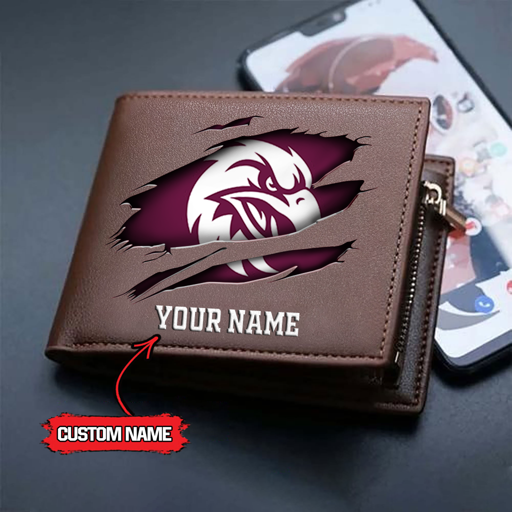 NRL x MWSE Custom Name Leather Wallet HLP 3026 HLPHUONG