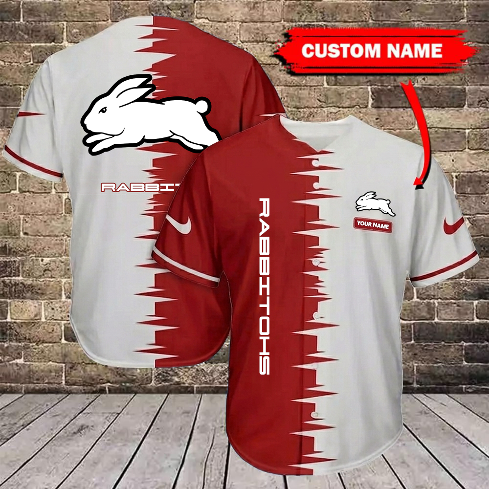 NRL x SSR Bicolour Custom Name Baseball Jersey HLP 30426 LBN
