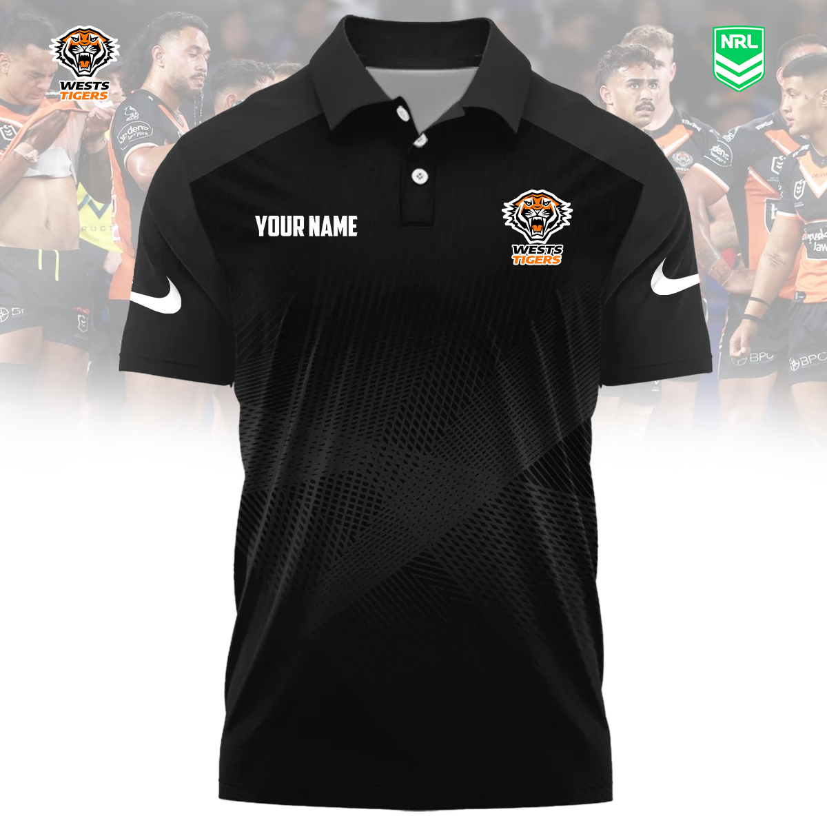 NRL x WT Sport Custom Name Premium Polo Shirt HLP 090426 HLPHUONG