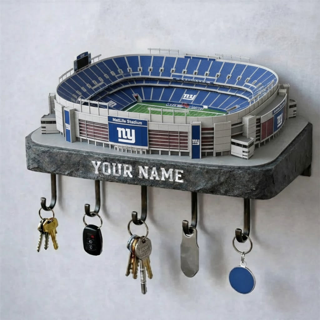 NYG Stadium Premium NFL Wood Key Hanger DDT NHM