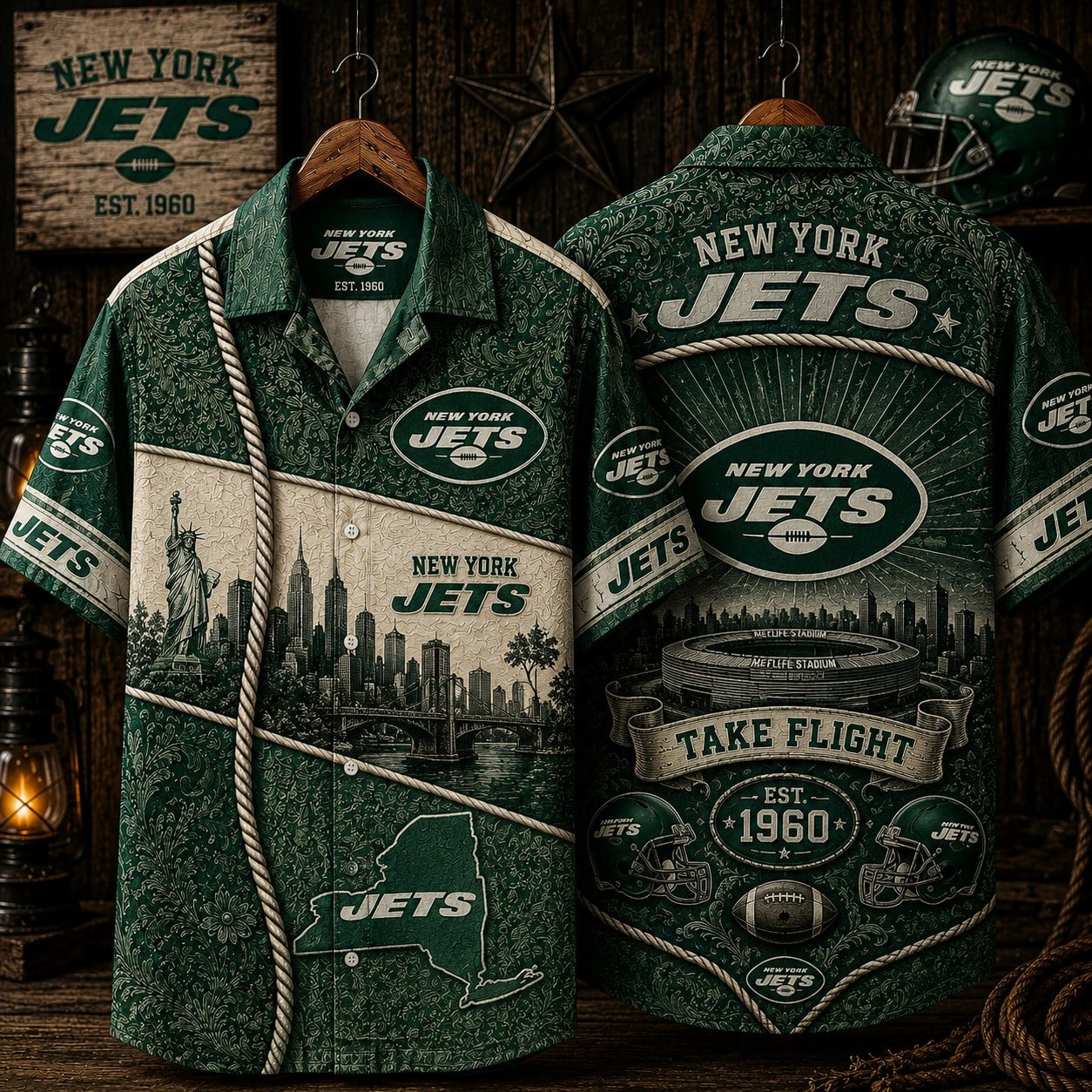 NYJ x NFL Hawaiian Shirt 1906