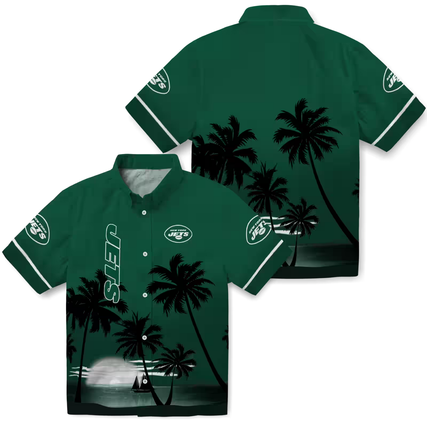 NYJ x NFL Hawaiian Shirt – Beach Sunset DATND TANTD 270526