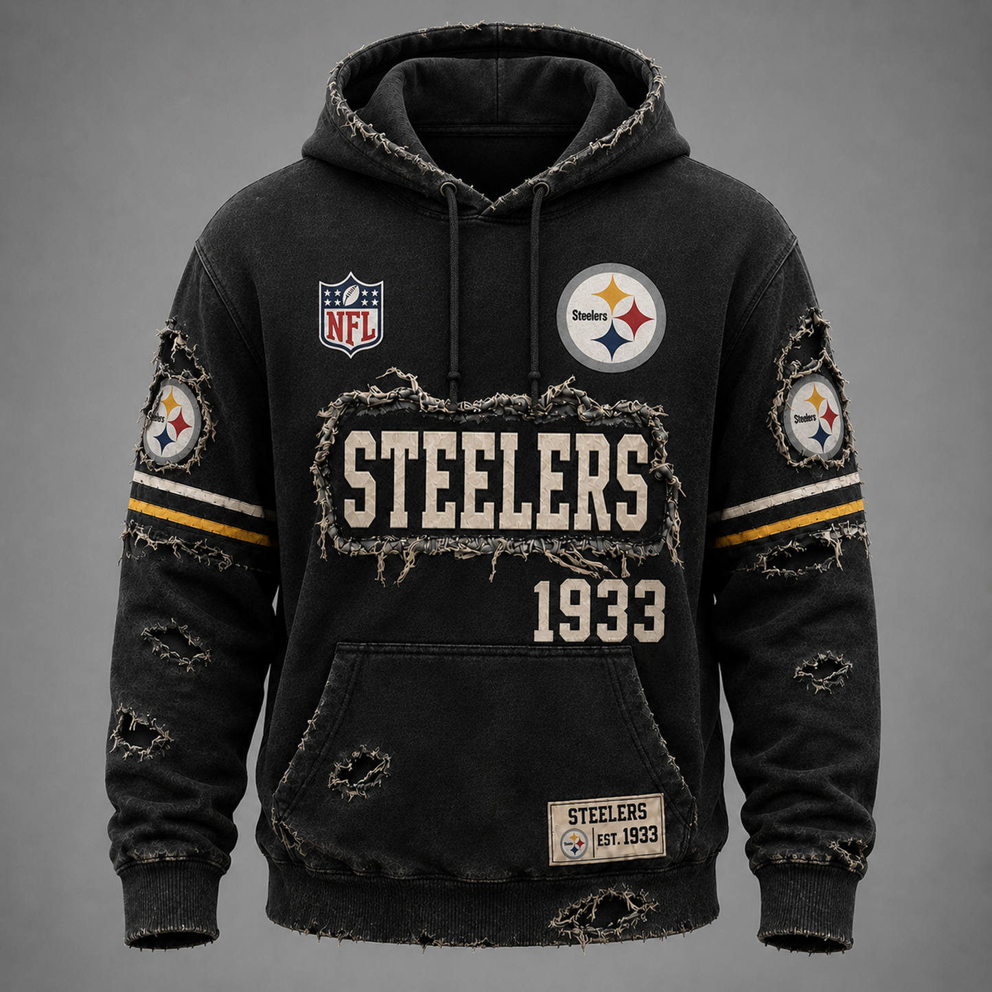 PIT x NFL Distressed Premium Hoodie 0906 DatND DVT