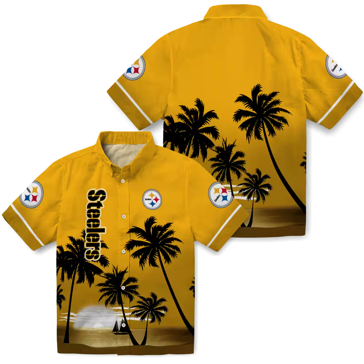 PIT x NFL Hawaiian Shirt – Beach Sunset DATND TANTD 270526