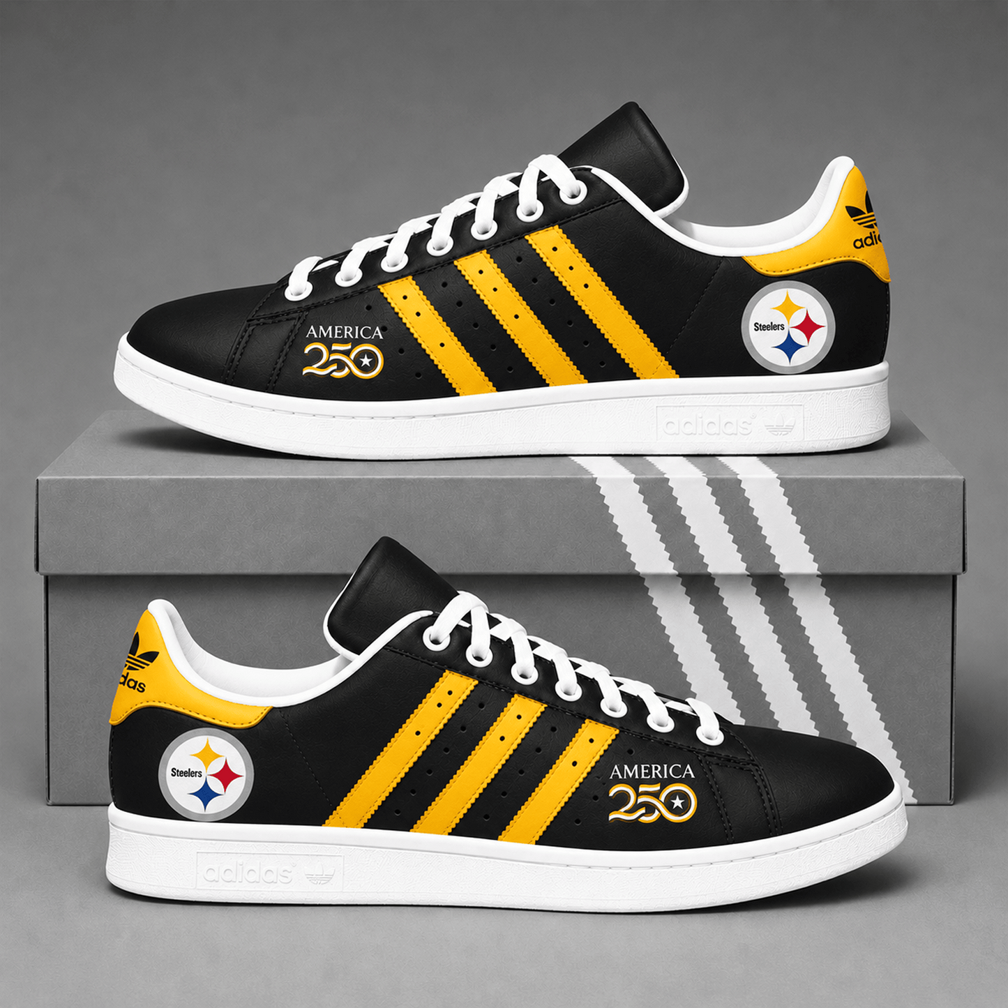 PIT x NFL Premium America 250 Team Pride Superstar Sneakers 150626