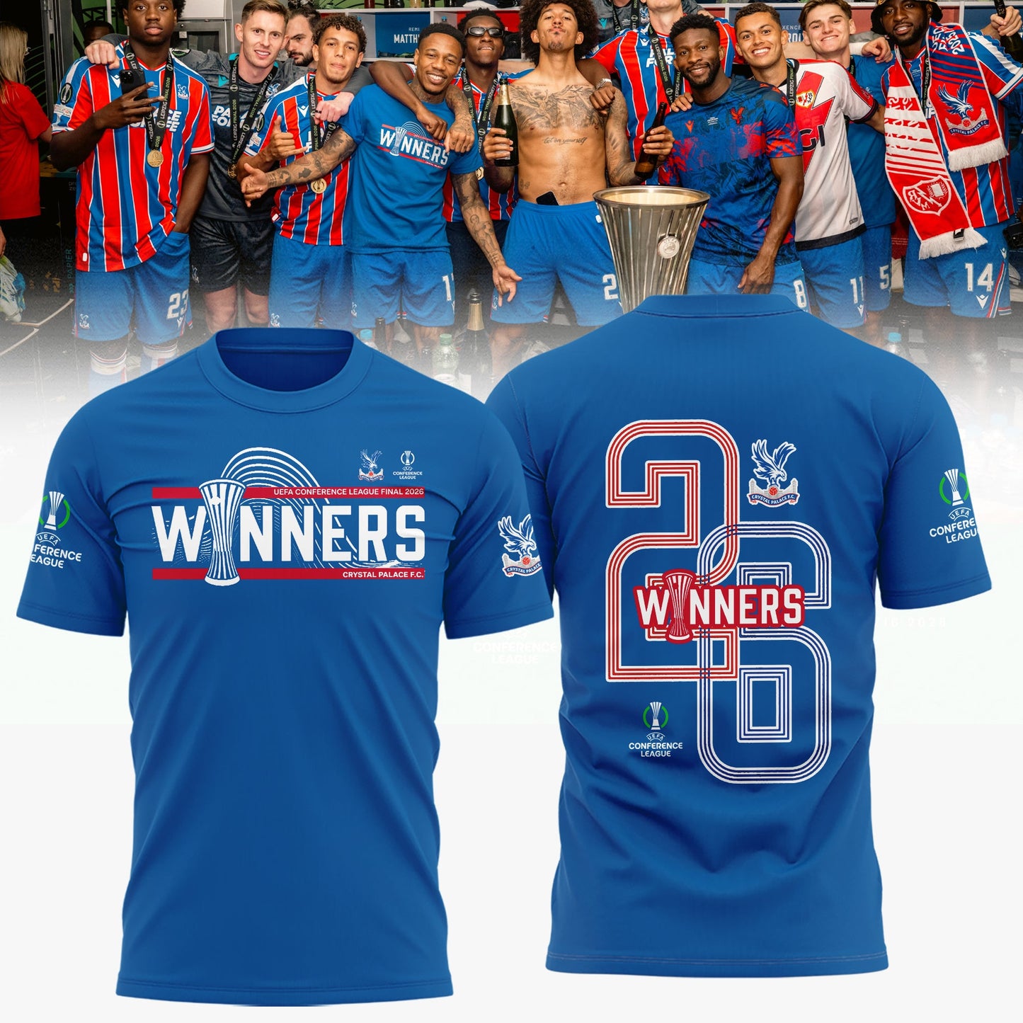PREMIUM CRY X THANK FOR MEMORIES UEFA Conference League Winners Shirt V09 NDT LVH 280526