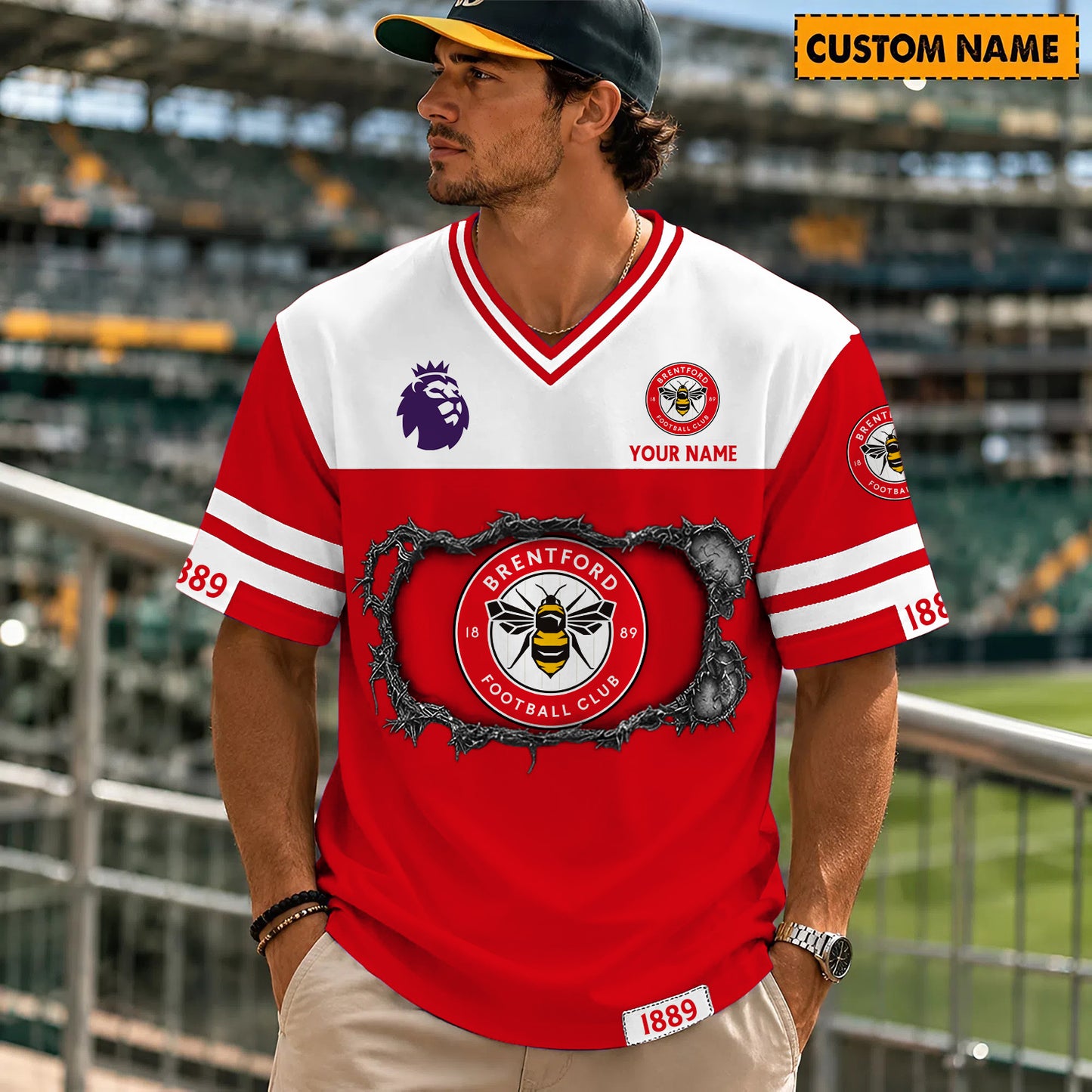 PREMIUM EPL X BRE Streetwear V-neck Shirt Custom Gifts For Fan NDT NHM 280526