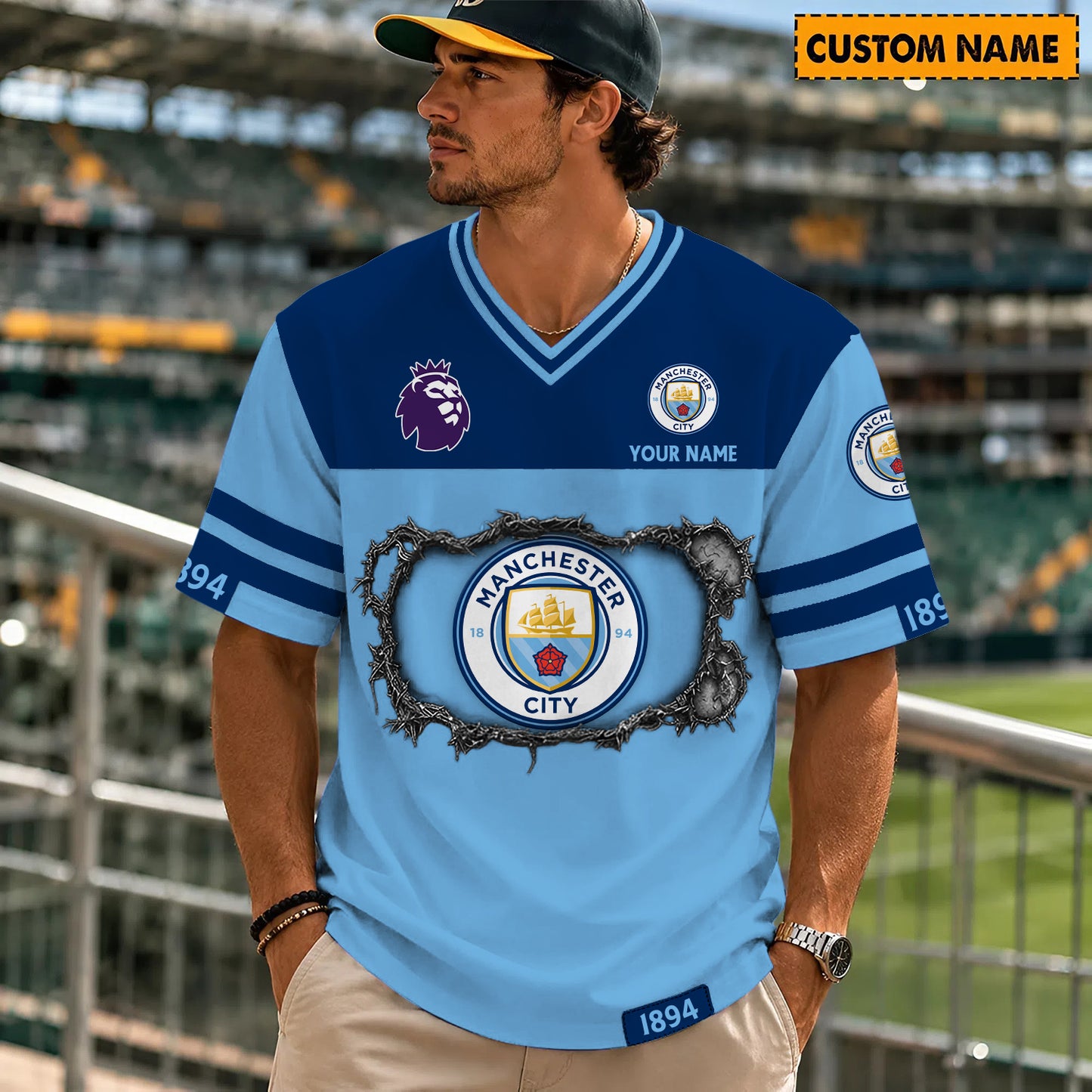 PREMIUM EPL X MC Streetwear V-neck Shirt Custom Gifts For Fan NDT NHM 280526