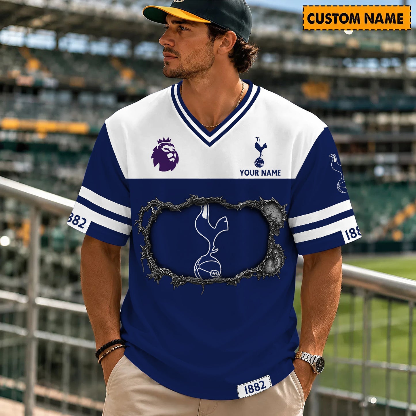 PREMIUM EPL X TOT Streetwear V-neck Shirt Custom Gifts For Fan NDT NHM 280526