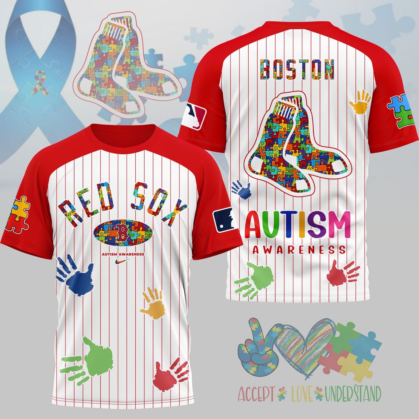 PREMIUM MLB X BRS Autism Support 3D Shirt Limited Editions NDT NHM 080426