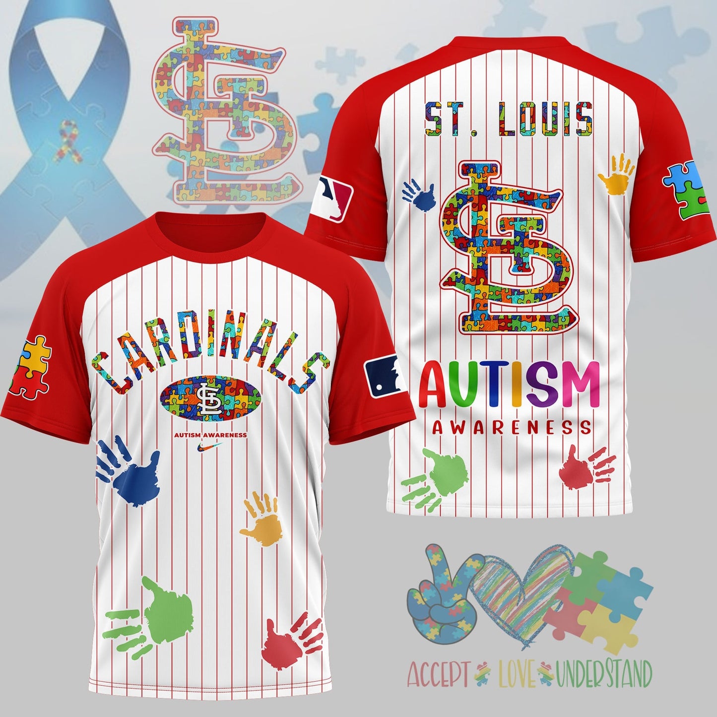 PREMIUM MLB X SLC Autism Support 3D Shirt Limited Editions NDT NHM 080426