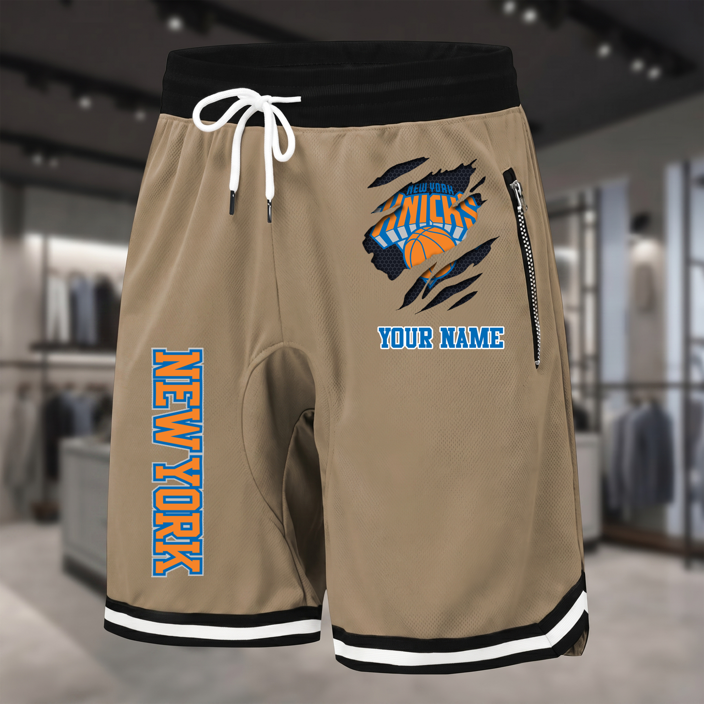 PREMIUM NBA X NYK Summer Fitness Breathable Basketball Shorts NDT NTN 300526