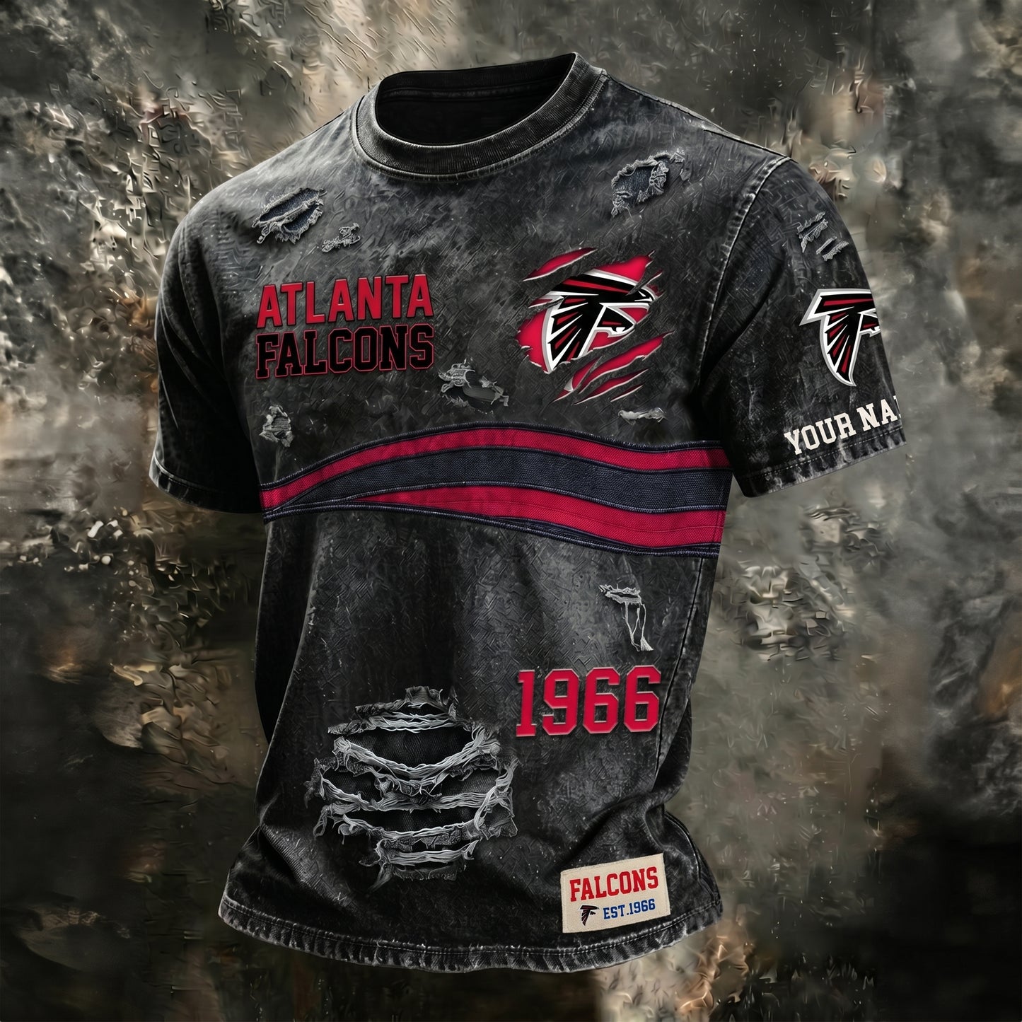 PREMIUM NFL X AF Streetwear & Edgy CUSTOME NAME SHIRT 120626