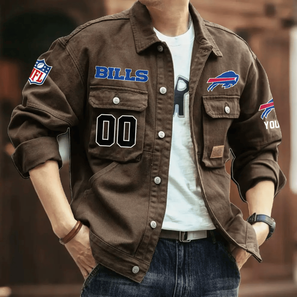 PREMIUM NFL X BB Men's Denim Autumn Jackets NDT VHM 090626