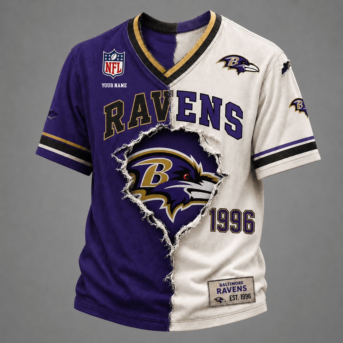 PREMIUM NFL X BR GAME DAY V-Neck T Shirt FOR SUMMER HOLIDAY NDT VHM 050626