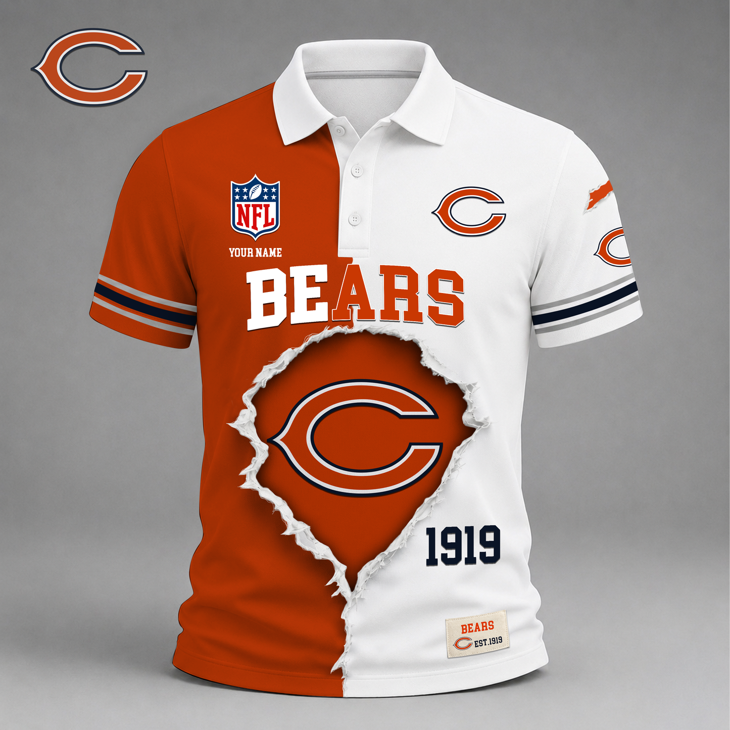 PREMIUM NFL X CB LUXURY V-Neck POLO SHIRT 150626