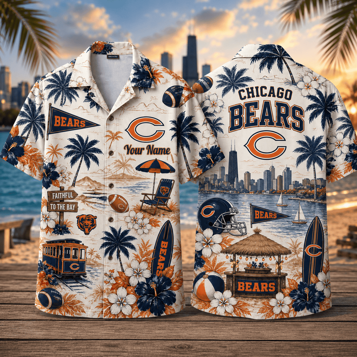 PREMIUM NFL X CB Personalized Hawaiian Shirt FOR SUMMER HOLIDAY 150626