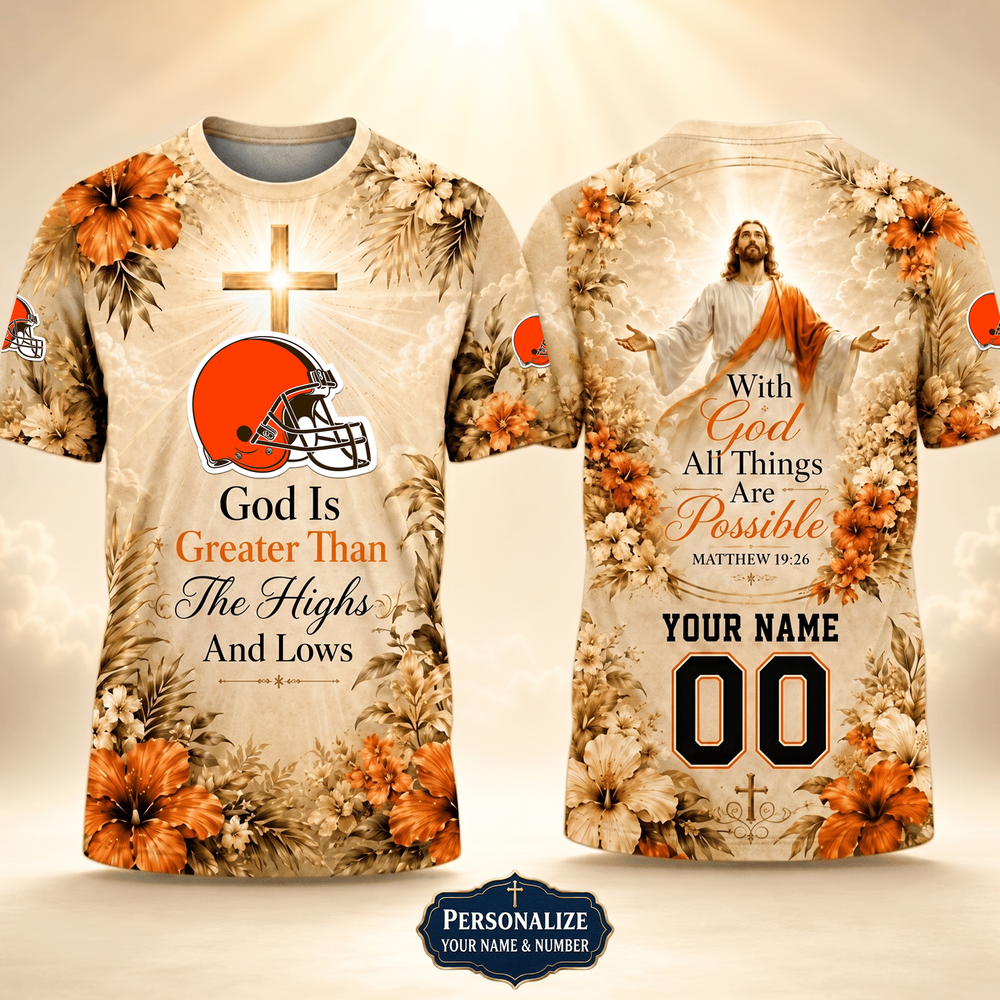 PREMIUM NFL X CLE GOD BLEES TO ME Personalized T-Shirt FOR SUMMER HOLIDAY 150626