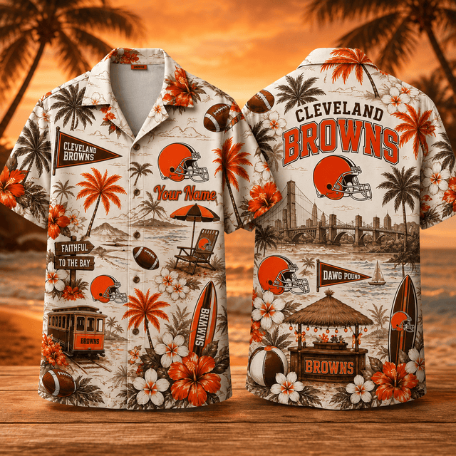 PREMIUM NFL X CLE Personalized Hawaiian Shirt FOR SUMMER HOLIDAY 150626