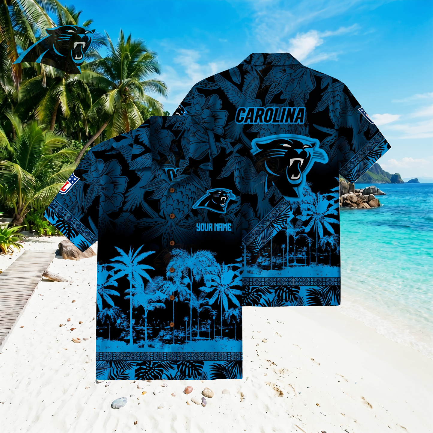 PREMIUM NFL X CP Floral With Parrots Hawaiian Shirt NDT VHM 060526