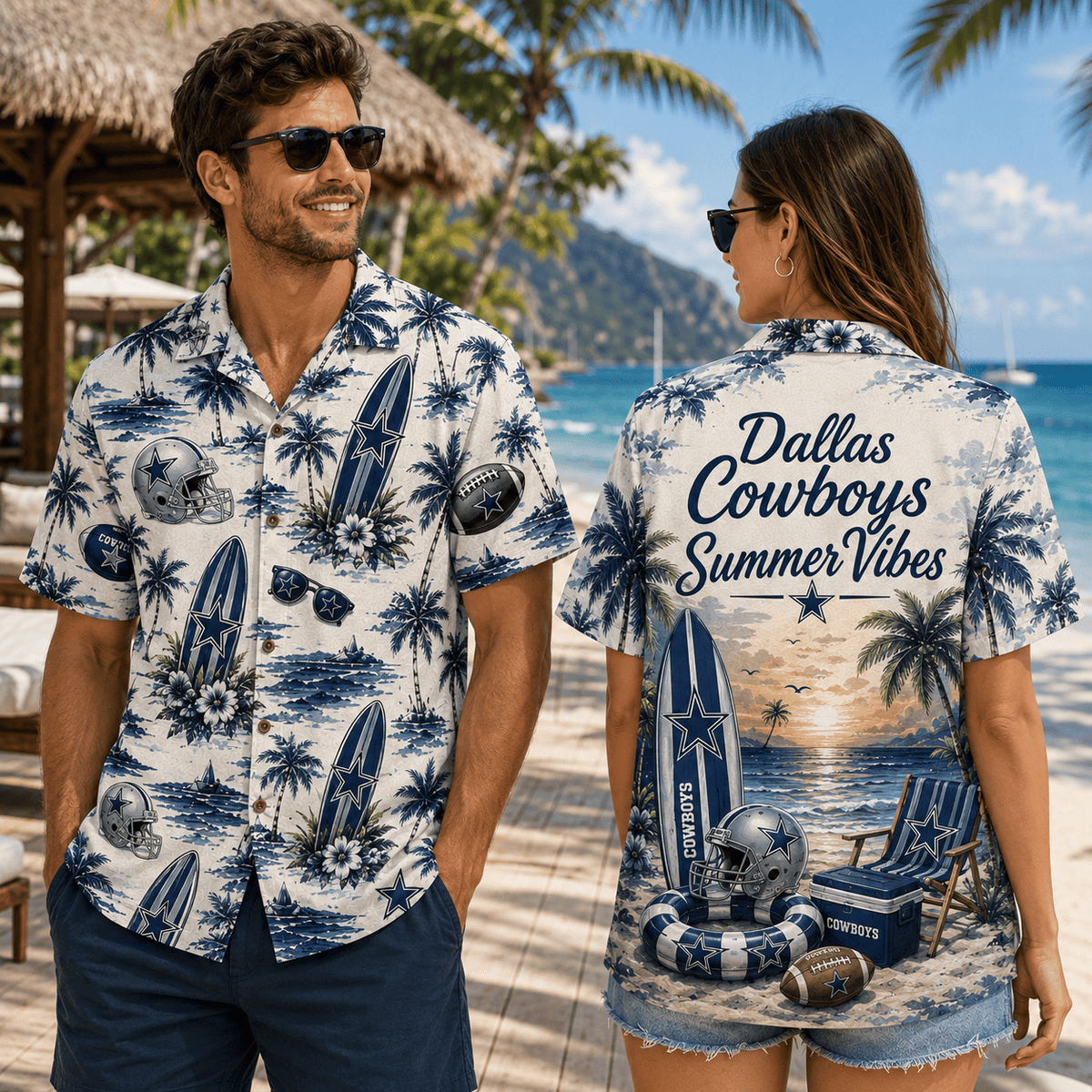 PREMIUM NFL X DAL Summer Vibes Premium Hawaiian Shirt Limited Edition NDT NHM 100626