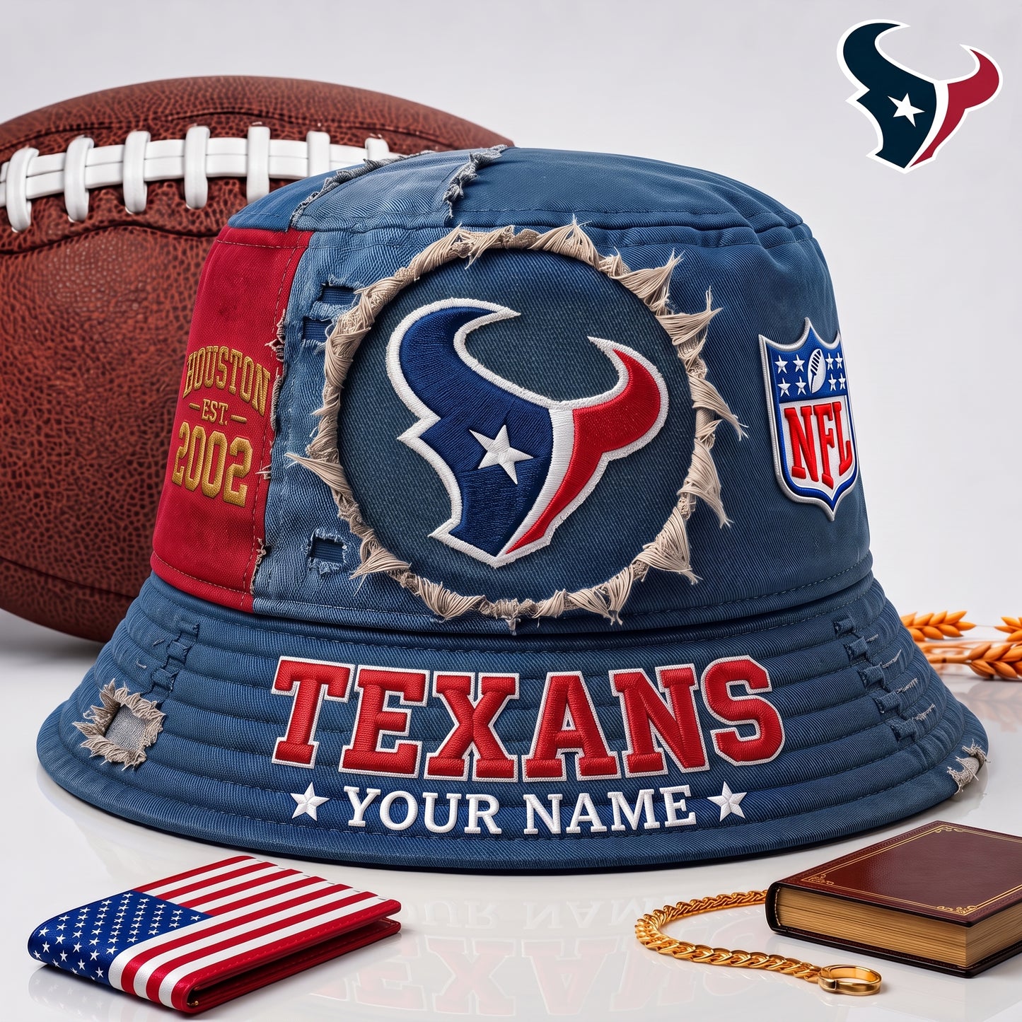 PREMIUM NFL X HT EXCLUSIVE Torn Fabric Legacy Bucket Hat For New Season 290626.