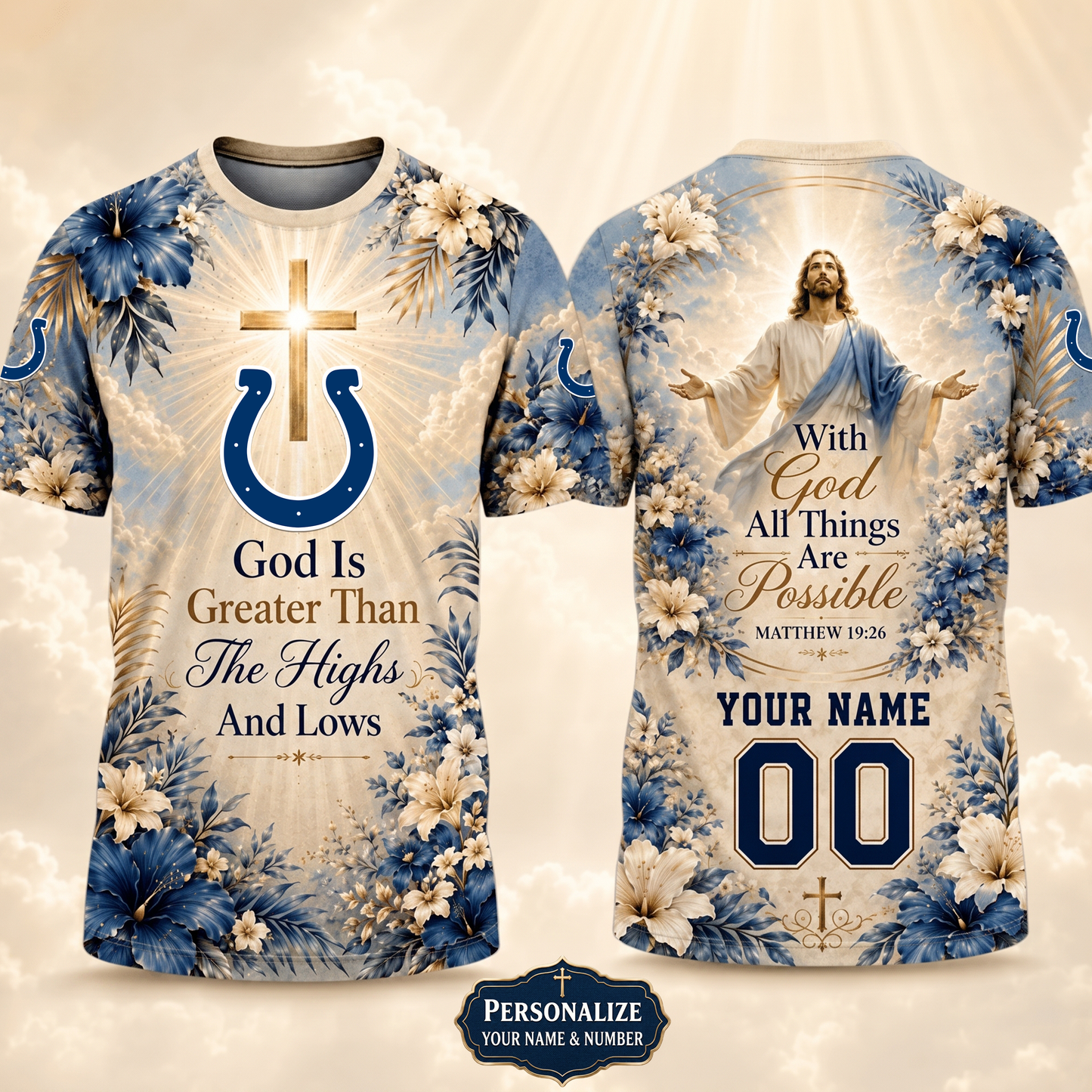 PREMIUM NFL X IC GOD BLEES TO ME Personalized T-Shirt FOR SUMMER HOLIDAY 150626