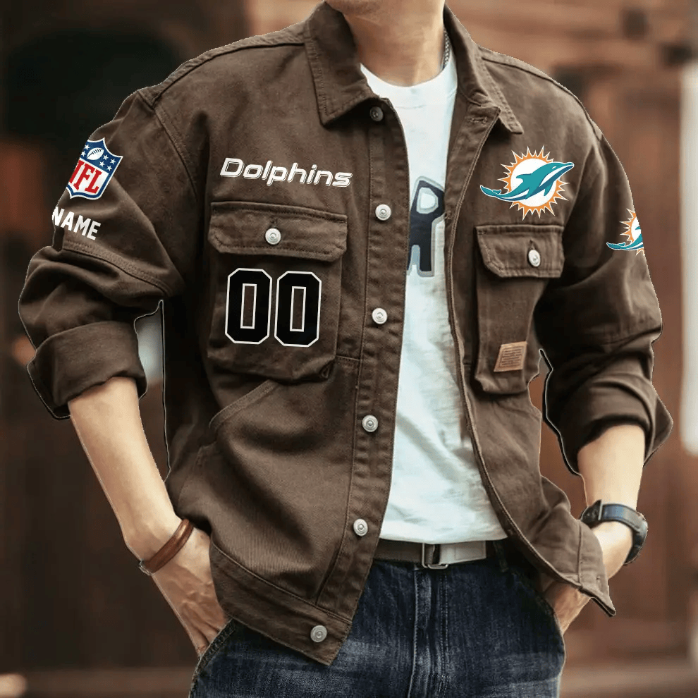 PREMIUM NFL X MD Men's Denim Autumn Jackets NDT VHM 090626