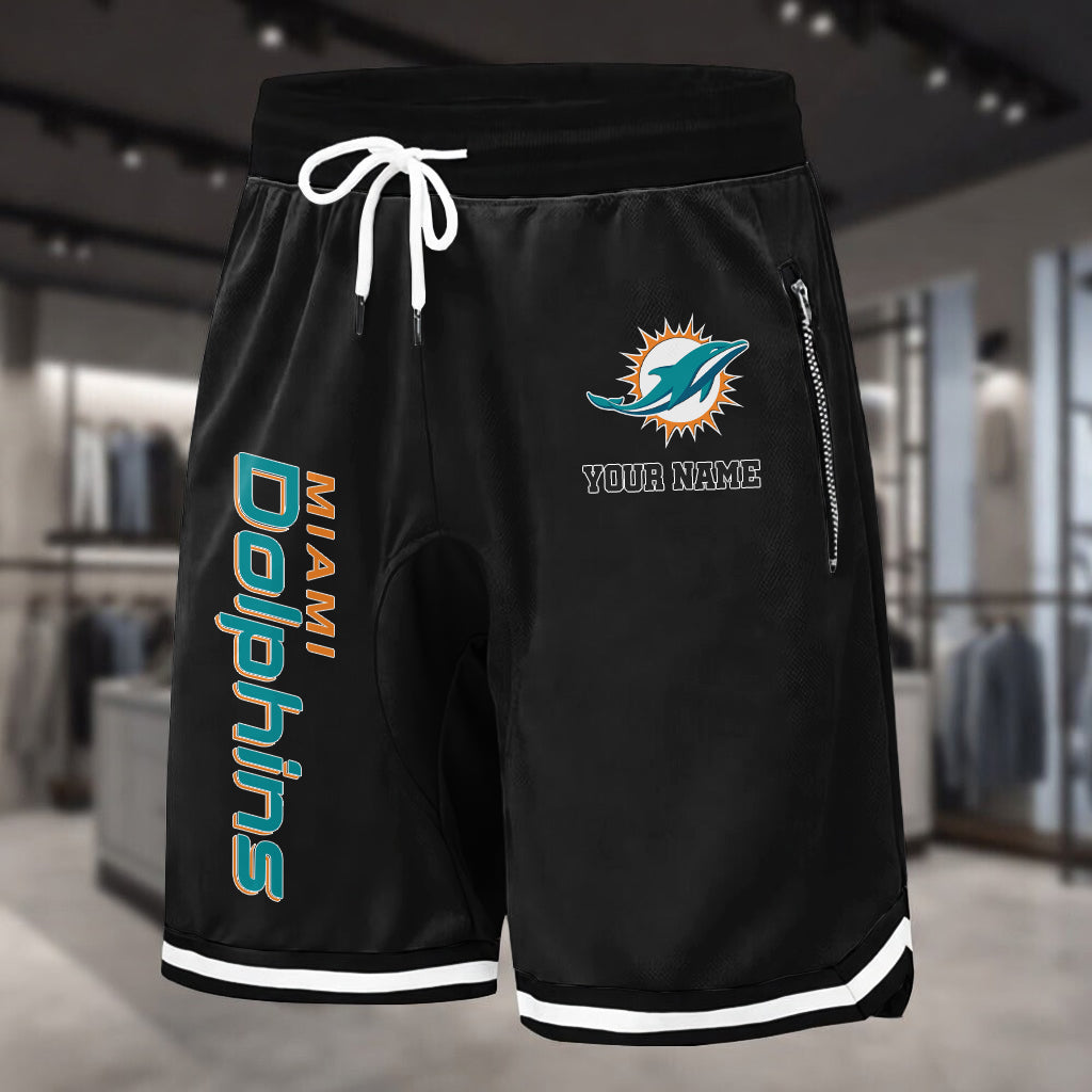 PREMIUM NFL X MIA Summer Fitness Breathable Basketball Shorts NDT LVH 60426