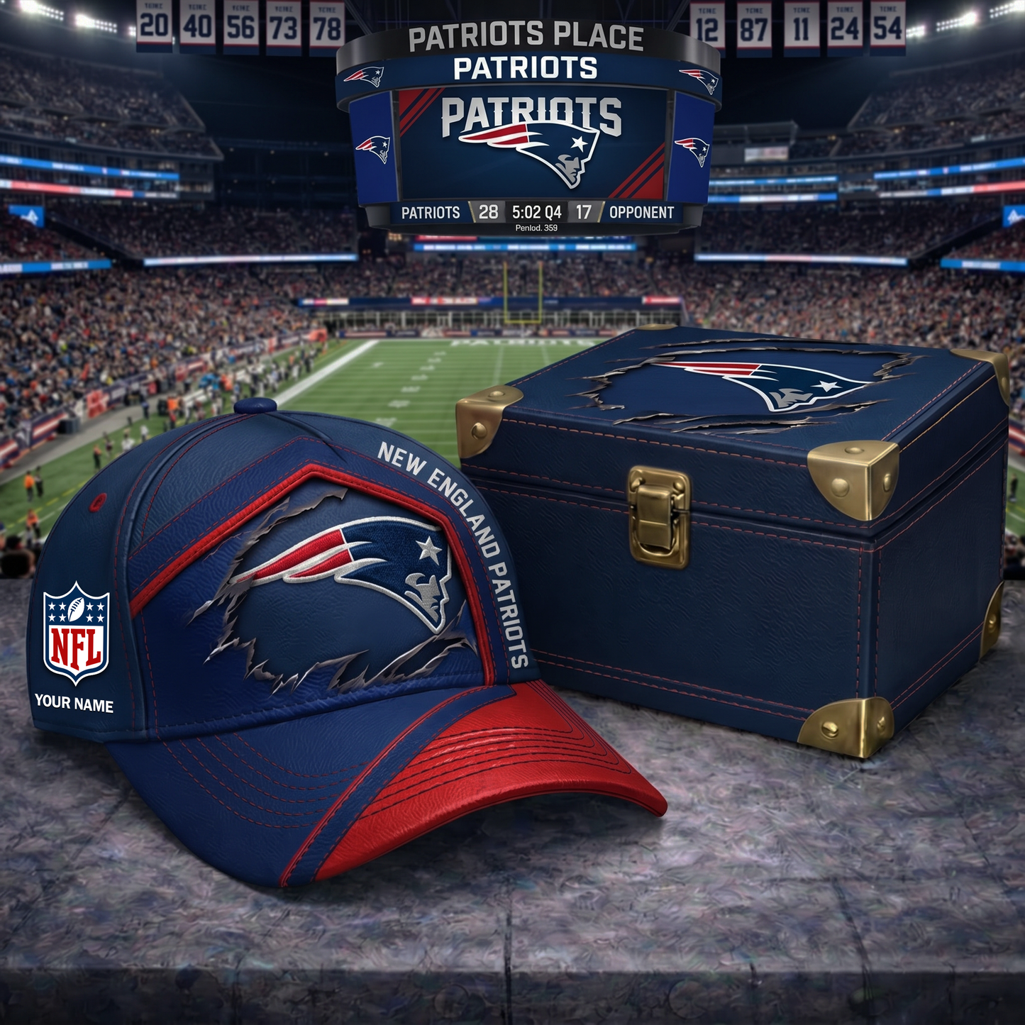 PREMIUM NFL X NEP CRACK CUSTOME NAME HAT LIMITED EDITIONS NDT VHM 220426