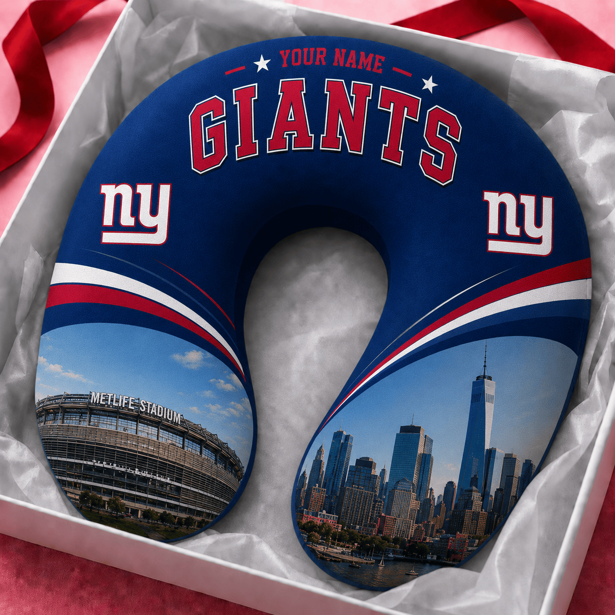 PREMIUM NFL X NYG Special New Neck Pillow Custom Name 100626