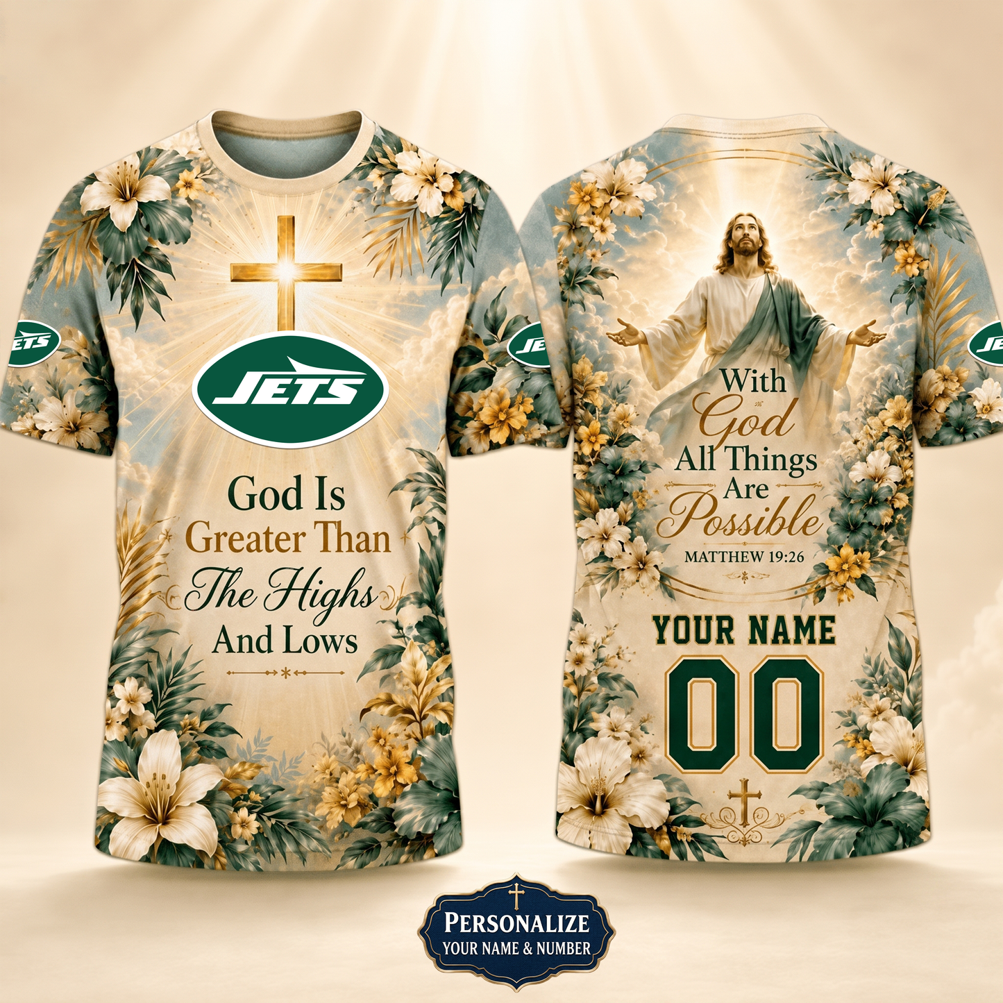PREMIUM NFL X NYJ GOD BLEES TO ME Personalized T-Shirt FOR SUMMER HOLIDAY 150626