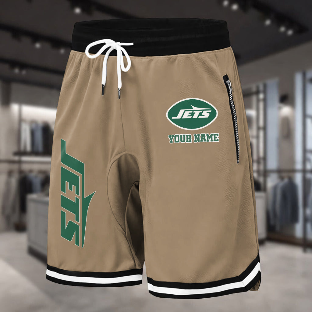 PREMIUM NFL X NYJ Summer Fitness Breathable Basketball Shorts NDT LVH 230426