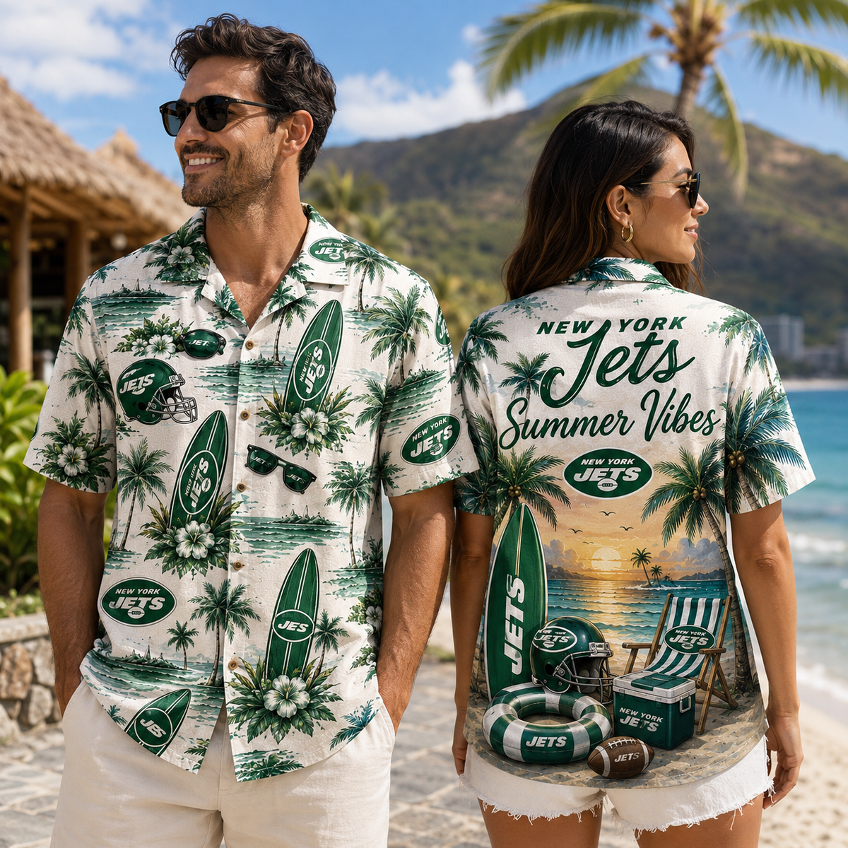 PREMIUM NFL X NYJ Summer Vibes Premium Hawaiian Shirt Limited Edition NDT NHM 100626