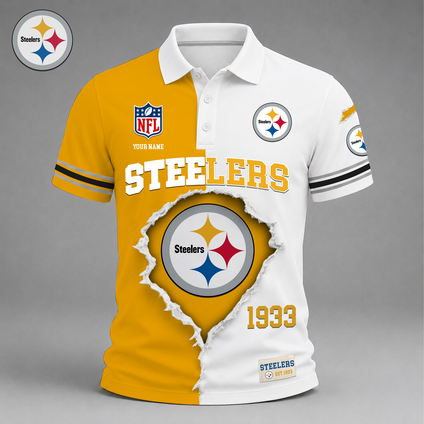 PREMIUM NFL X PS LUXURY V-Neck POLO SHIRT 150626