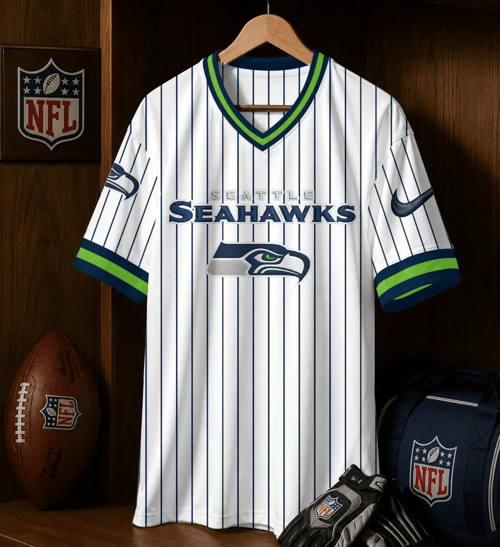 PREMIUM NFL X SEA CHARGER Casual Loose V neck Jersey NDT NHM 230526