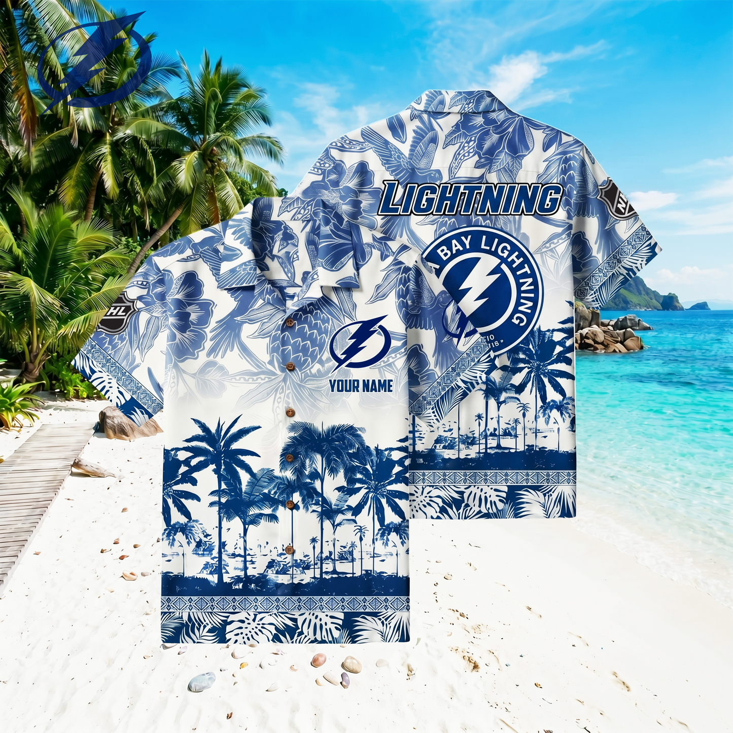 PREMIUM NFL X TBL Floral With Parrots Hawaiian Shirt NDT VHM 060526